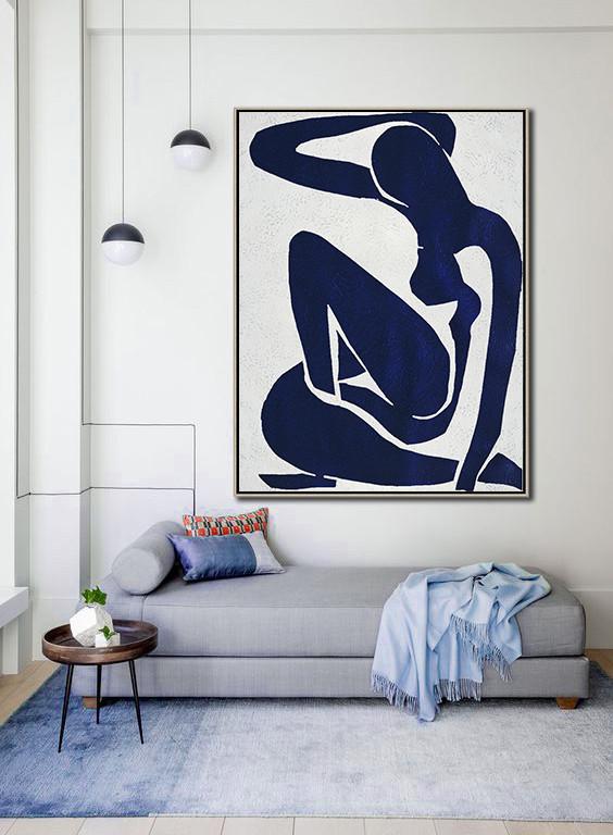 Navy Blue Nude Art #NV270B - Click Image to Close